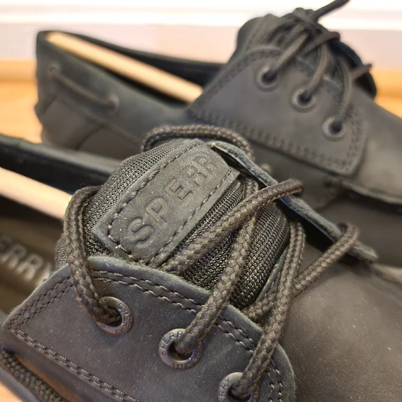 Sperry Men's Black Boat Shoes - Picture 5 of 7